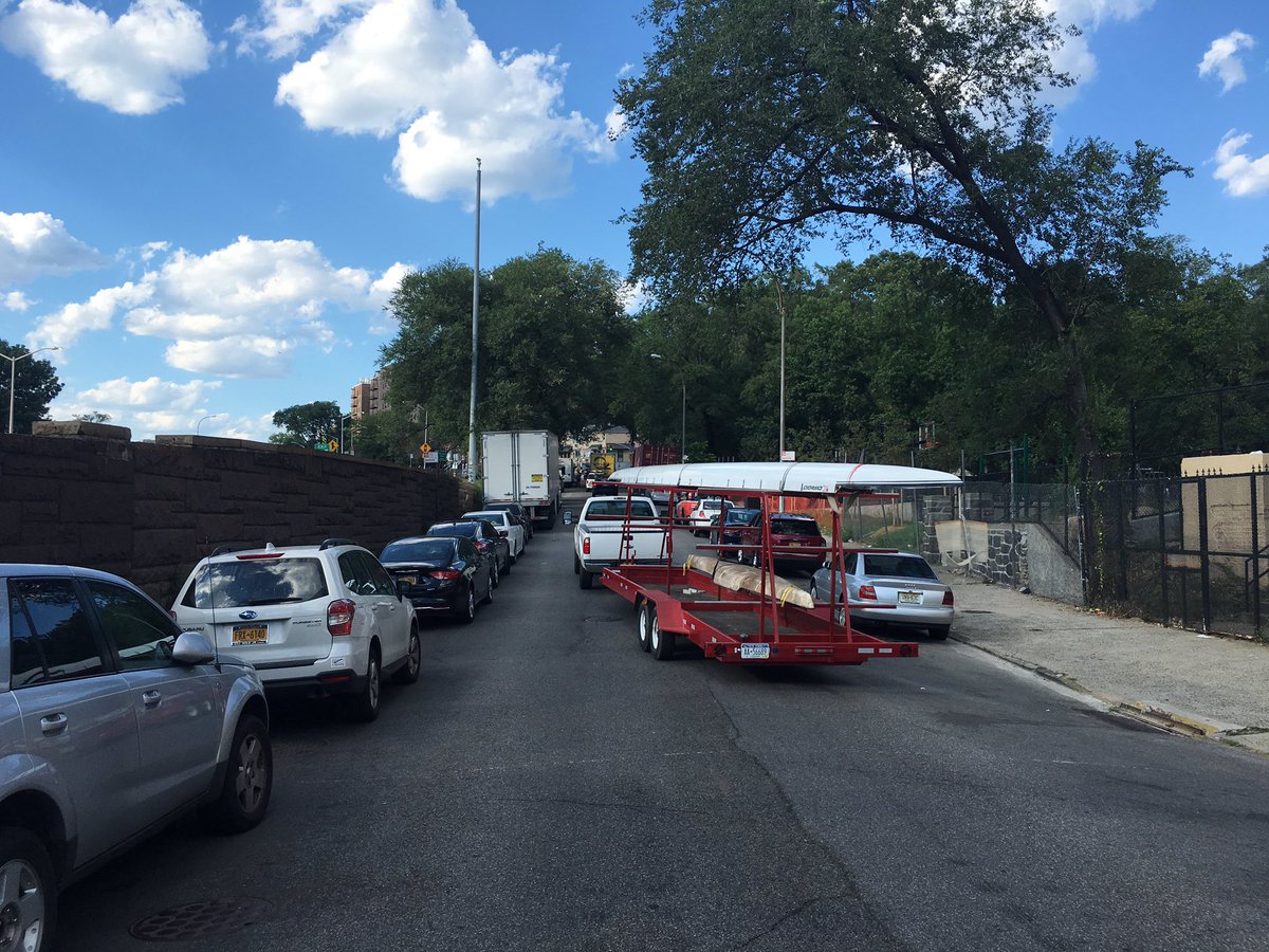 On the road again.   #crew #rowing #boating #nyc #bronxboating #bronx