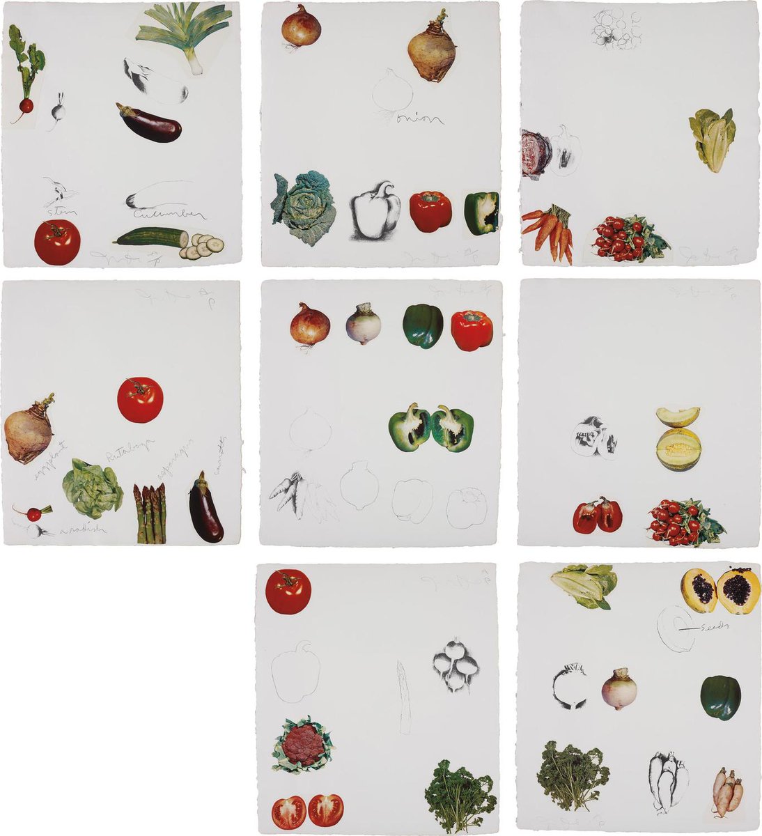 Vegetables, 18×16in, Sold for $4,127 USD #jimdine auctionclub.com/public/histori…