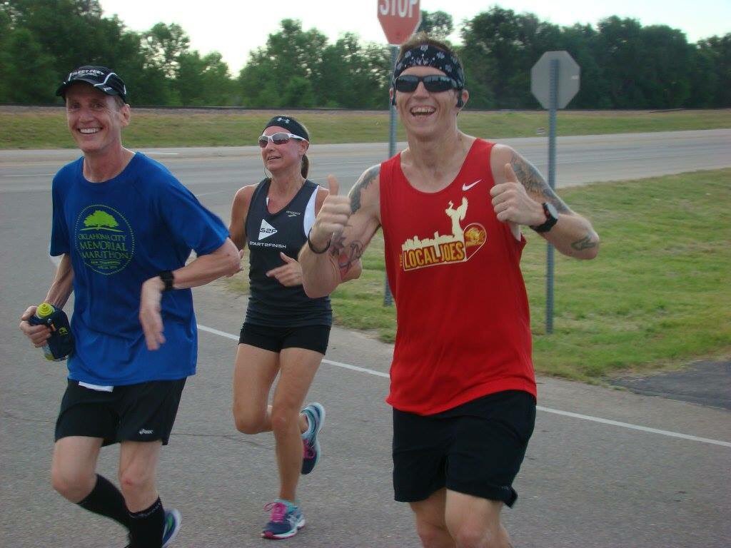 RunningBatman's tweet image. Ran 14 miles today with S2F. I loved the sprinklers at mile 9.5! @runpfm #pfm16 #ffict