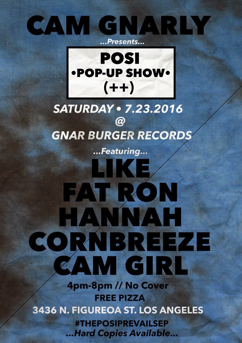 unlvckyassassin's tweet photo. Proof that the #PosiPrevails @CamGnarly @callmelike @HannahGotRaps @CAMGIRL1991 @cornBREEZUS in LA for free + pizza! https://t.co/c5kt7LUqm4