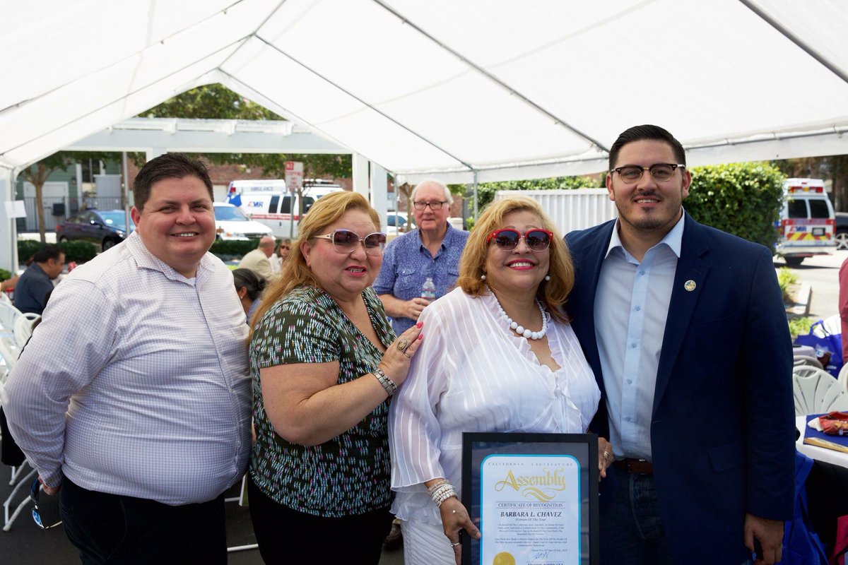 BarBaraLChavez's tweet photo. Earlier today I was honored as "Woman of the Year" by @AsmRodriguez52 for the @CityofFontanaCA.  #Chavez4FUSD https://t.co/1Rb94gnOSn