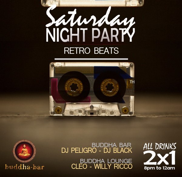 Doce_musica's tweet photo. HOY #EXCLUSIVEMUSIC 
@BuddhaLoungeMGA ( CLEO &amp;@Willy_Ricco ) House music
NO COVER . 
ALL DRINKS 2x1 (8pm to 12am) https://t.co/7fIpsk5gcI