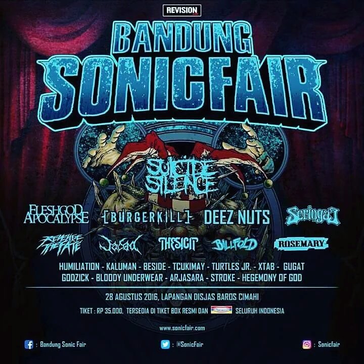 SONIC FAIR 2016 at disjas baris cimahi 28/8/16 w/ <a href="/Turtles_Jr/">TURTLES JR</a> <a href="/xtabcdm/">XTAB DEATH METAL</a> <a href="/Gugat_Core/">Gugat Official</a> <a href="/GODZICK/">GODZICK</a>