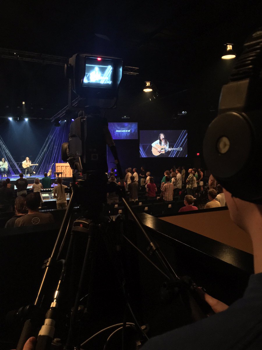 WoodcrestTech's tweet photo. Ben is rocking it on camera! Thanks to all our volunteers for making it happen https://t.co/9u3ZFHLPeO