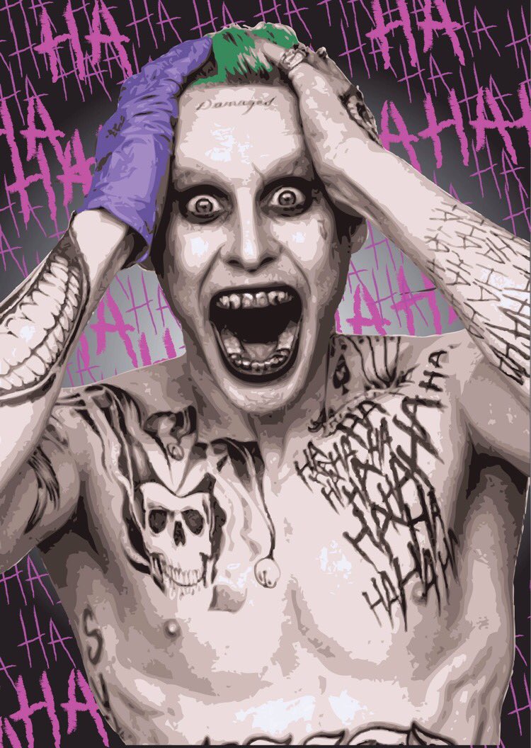 Tomsy79's tweet image. Save 20% on my #SuicideSquad Joker &amp;amp; Harley Quinn prints during ComicCon use code Comic16 etsy.com/uk/listing/256…