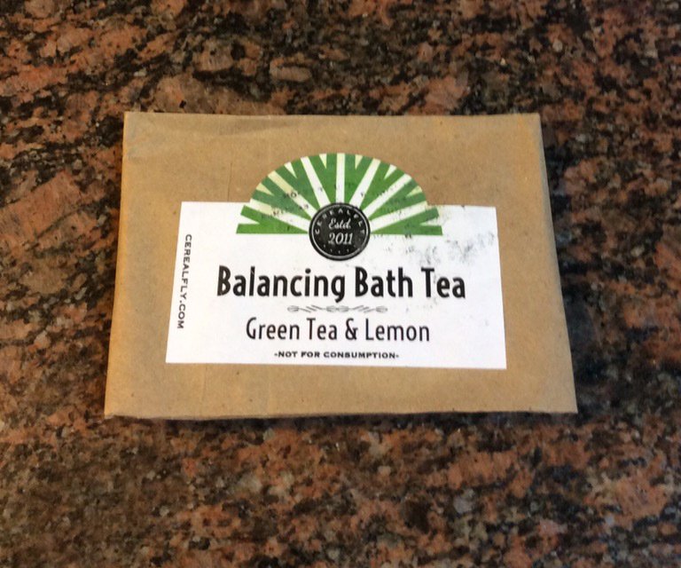 This is the amazing bath tea that was featured in our July Box! <a href="/cerealfly/">Cerealfly</a> really out did themselves! #meditation