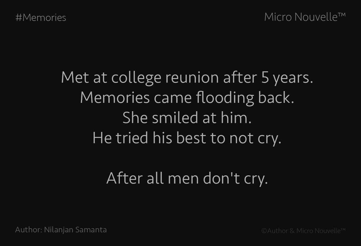 NouvelleMicro's tweet photo. #MicroNouvelle 27: Written by Nilanjan Samanta on #Memories
Follow us on Facebook: https://t.co/11Z7t9vXN6 https://t.co/zOBlGNotPR