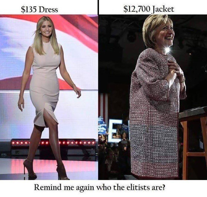realkingrobbo's tweet photo. Hillary Wore $12,000 Smock to Address Nation on Poverty https://t.co/M0AxVoxrAr #crookedhillary #imwithher https://t.co/EXghWHl8S3