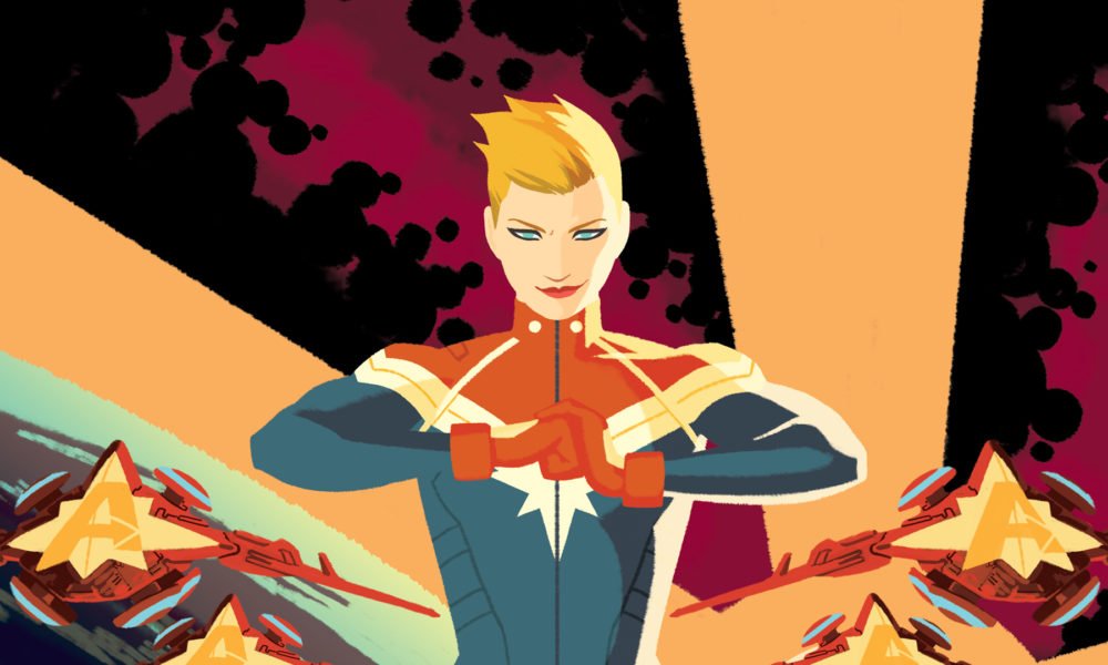 Twinfinite's tweet photo. Brie Larson is Officially Playing Captain Marvel, New Logo Revealed https://t.co/hJYbC8j6cl https://t.co/vBBYD9ZsOk