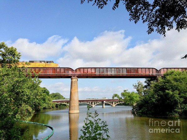 FelipeAdanLerma's tweet photo. Train Across Lady Bird Lake Poster - Sizes to 27x36 https://t.co/uqbiB3SJls #Austindecor #office #homeaccents https://t.co/Rj2klhnFhe