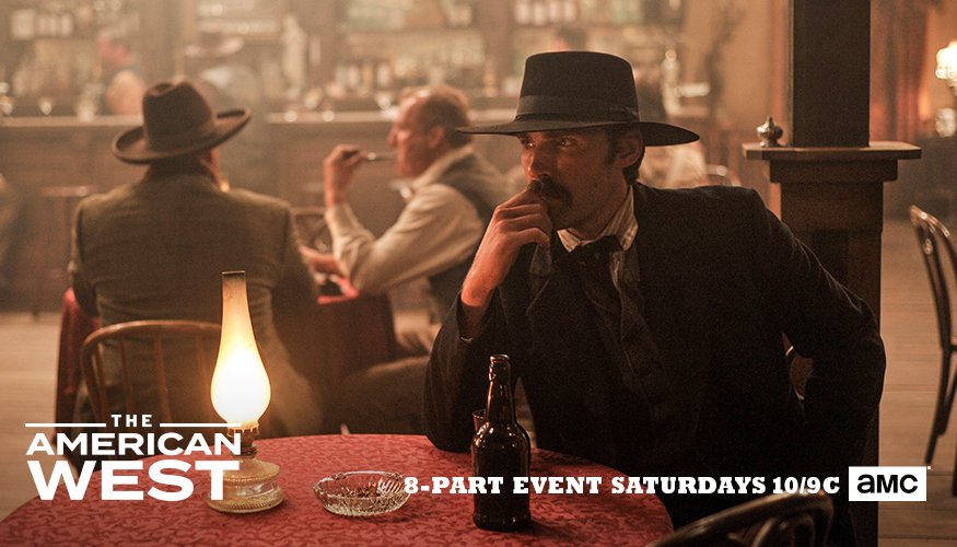 AMC_TV's tweet photo. Wyatt Earp becomes the new Sheriff of Tombstone. #TheAmericanWest https://t.co/A7Vpf9Sy8K