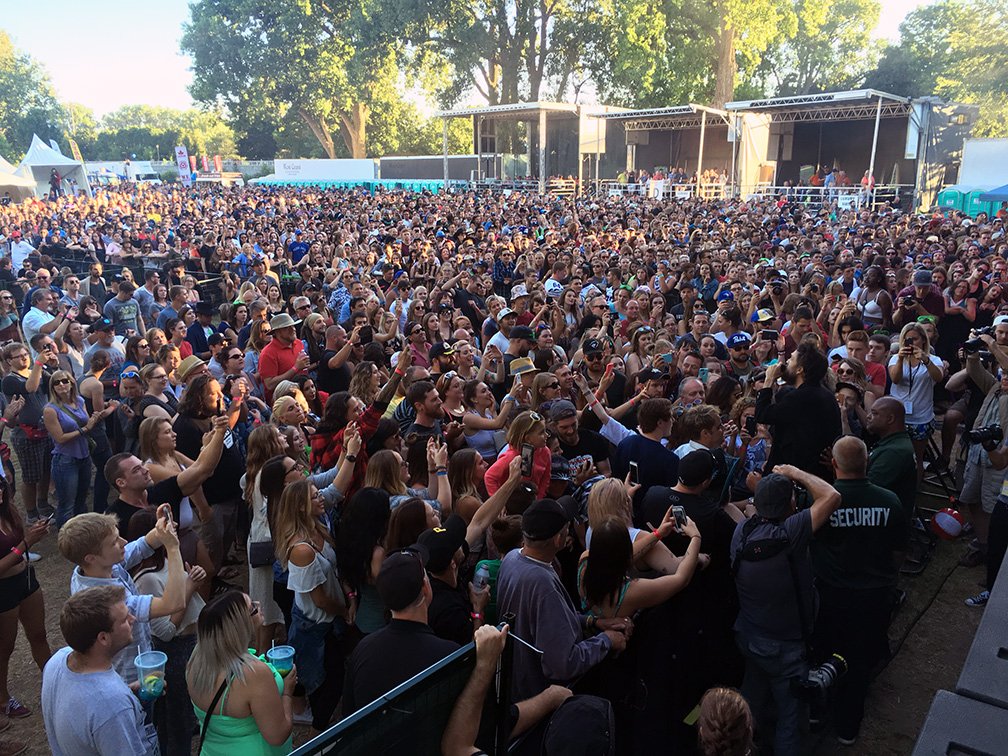 PAShopPro's tweet photo. @EdwardSharpe put on a mezmerizing performance at Rock The Park this year to a packed crowd. @JonesEntGroup https://t.co/o77sOLSKwI