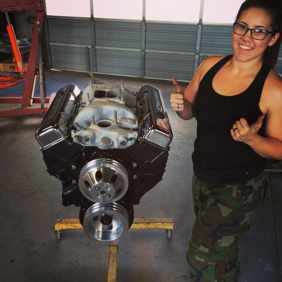 tokkkyo's tweet photo. Engine looking clean and mean. #AutoShopLife https://t.co/y9g2muXA8v