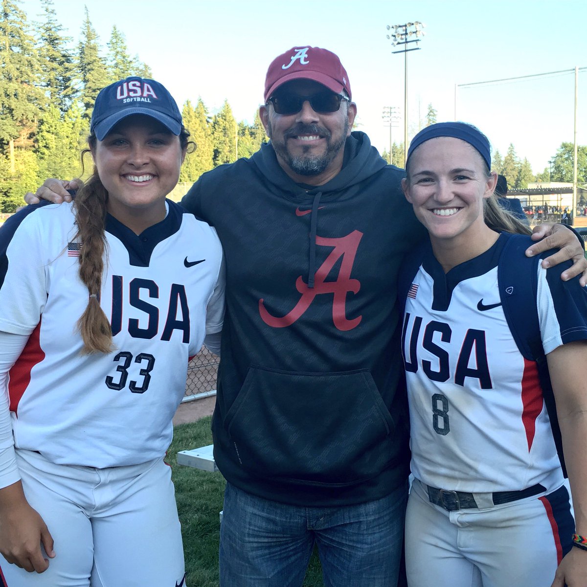 UACoachMurphy's tweet photo. Very proud of these 2 ... Clinched at least a silver medal at the World Championships today. @hayliemac8 @jtraina33 https://t.co/EG1Xo2RL3F
