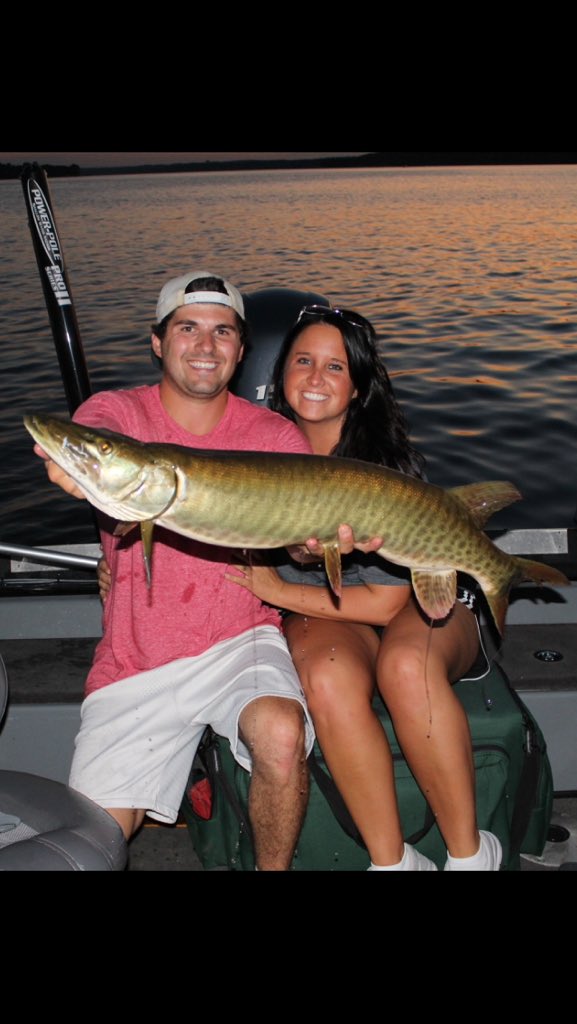 MuddyAdventure's tweet photo. Beautiful #Muskies for a Beautiful lady. Muddy Adventures will always put you on the fish. @tiffanyotto00 https://t.co/PaU9fSeywn