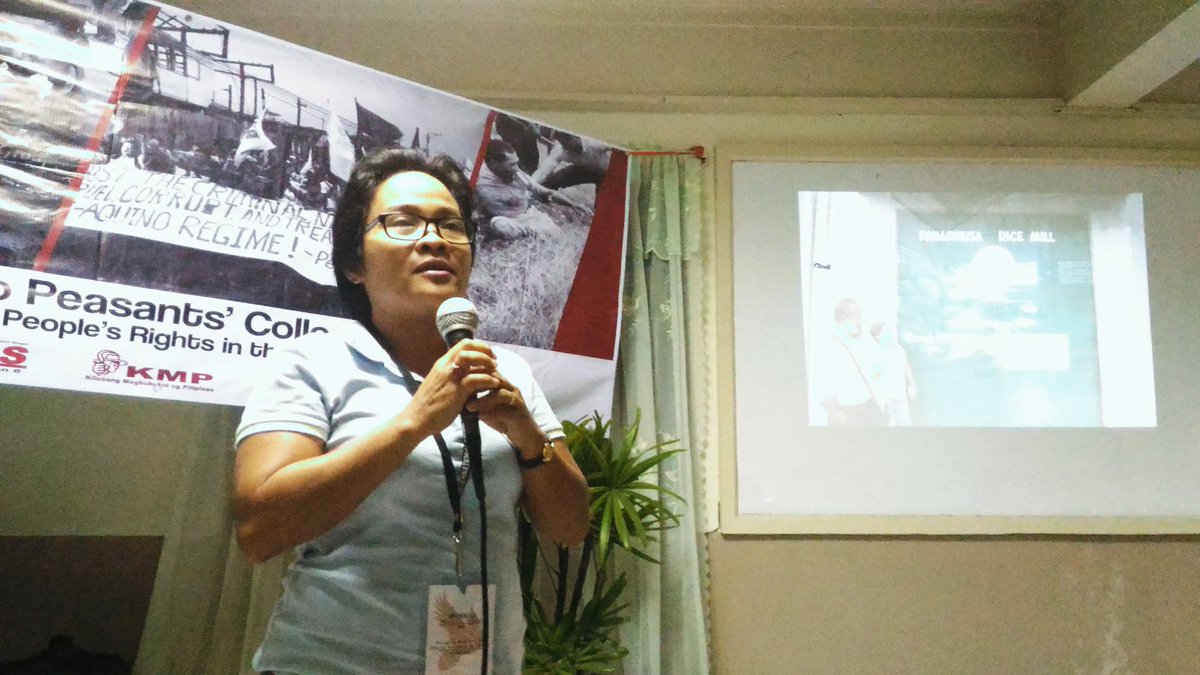 apcrising's tweet photo. Esterlita Catarata highlights gains of farmers in Bohol, Visayas--rice mills and land occupations #PeasantRights https://t.co/HAeoEsmt8C