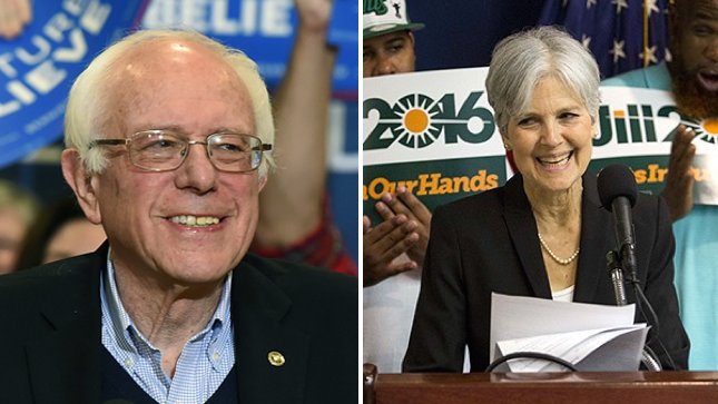 thehill's tweet photo. Jill Stein invites Bernie Sanders to "continue the revolution" with the Green Party https://t.co/xshStXtXWy https://t.co/TA2bp8l0wU