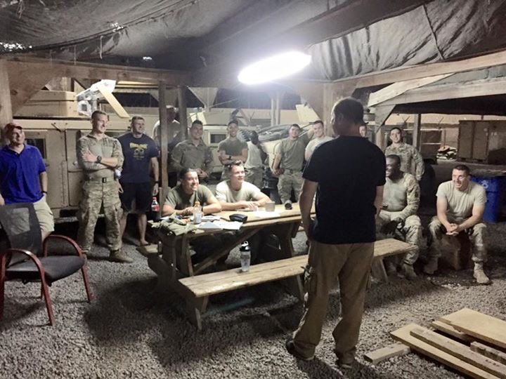 Steve_Mazan's tweet photo. Fav shows for troops...thrown together, no mic, guys on hum-vees, fresh off patrol, ready to laugh. https://t.co/YLmTsixVf0