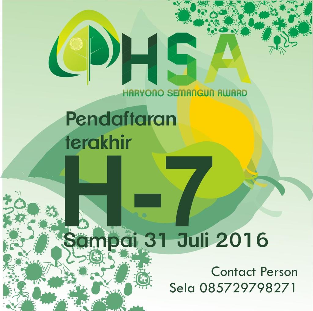 Pendaftaran sudah tinggal seminggu lagi lhoo.. Ayo segera daftarkan tim kamu! Hubungi CP untuk info lebih lanjut