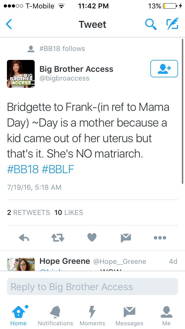 Bridgette big brother 18 bullying