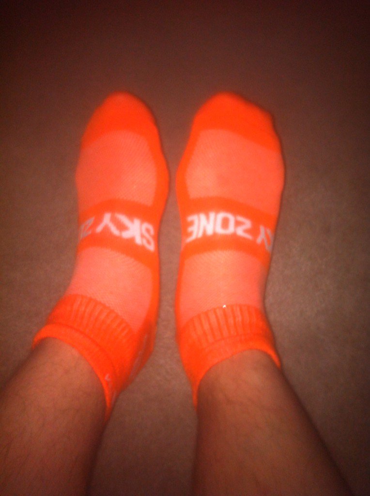 J0nyRico's tweet photo. @skyzonewinnipeg you guys have wicked comfy socks!! My Kids had fun too! https://t.co/yYB6gooqhj