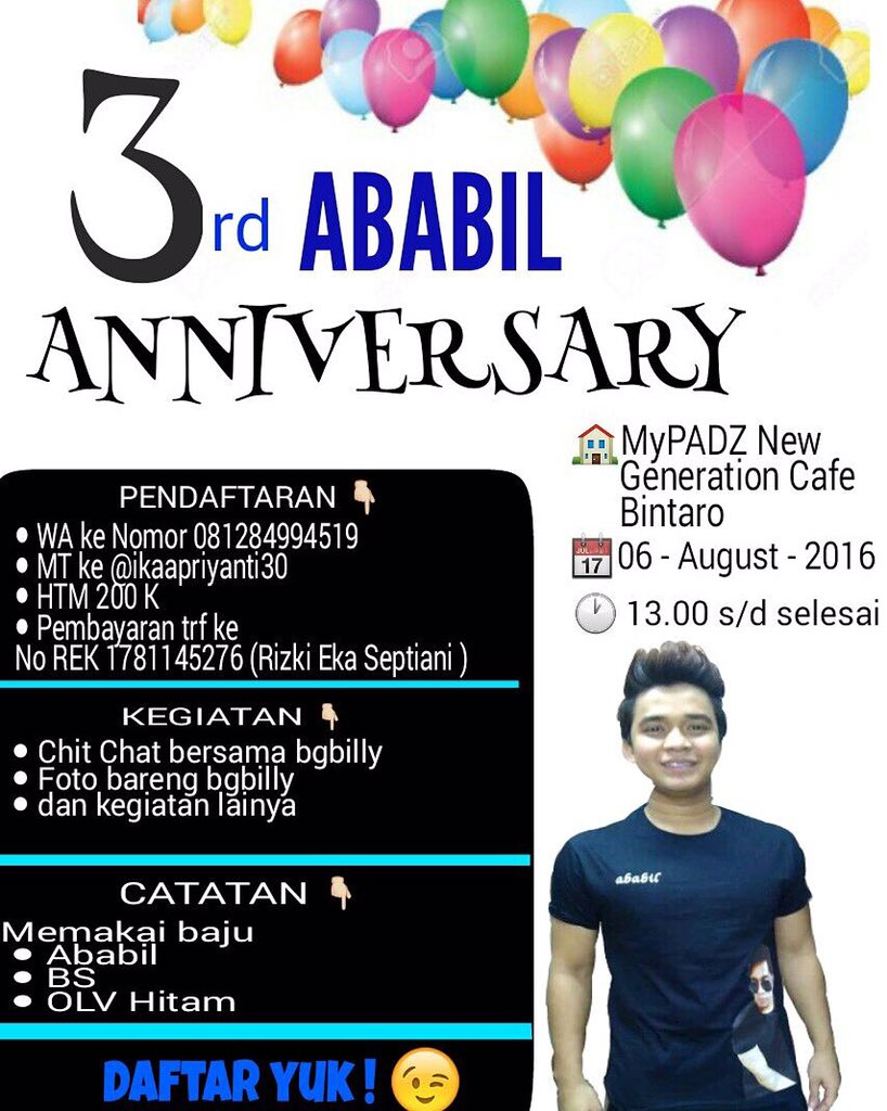 Sampai ketemu yaaa ababil di anniv ababil yg ke3 💃💃💃. #silaturahim #kumpul #happyhappy #ababil #olbil #olgalovers