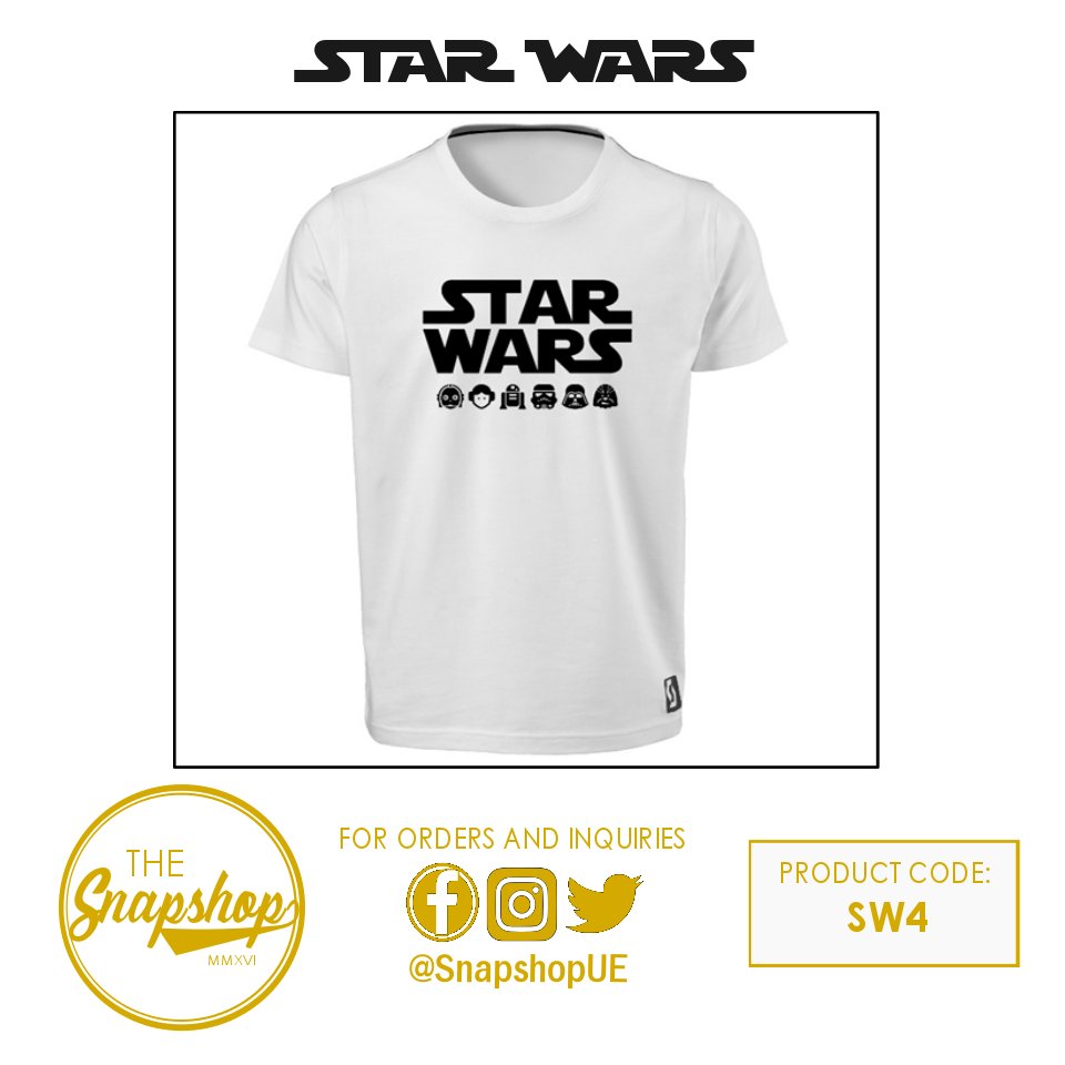 SnapshopUE's tweet photo. STAR WARS SHIRT COLLECTION

Grab yours now!
DM us for orders :)
#TeamSnapshop https://t.co/mfCgfKEkNt