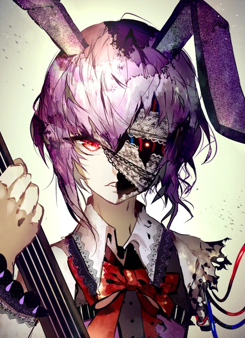 FNAF のボニー君擬人化落書き 
