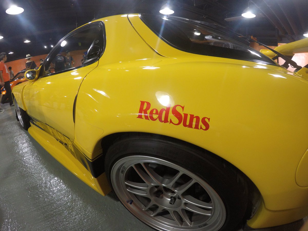 skyflightmusic's tweet photo. Redsuns! RX-7コーナー #copaze #runyourcity https://t.co/UZa1Sq5ukL