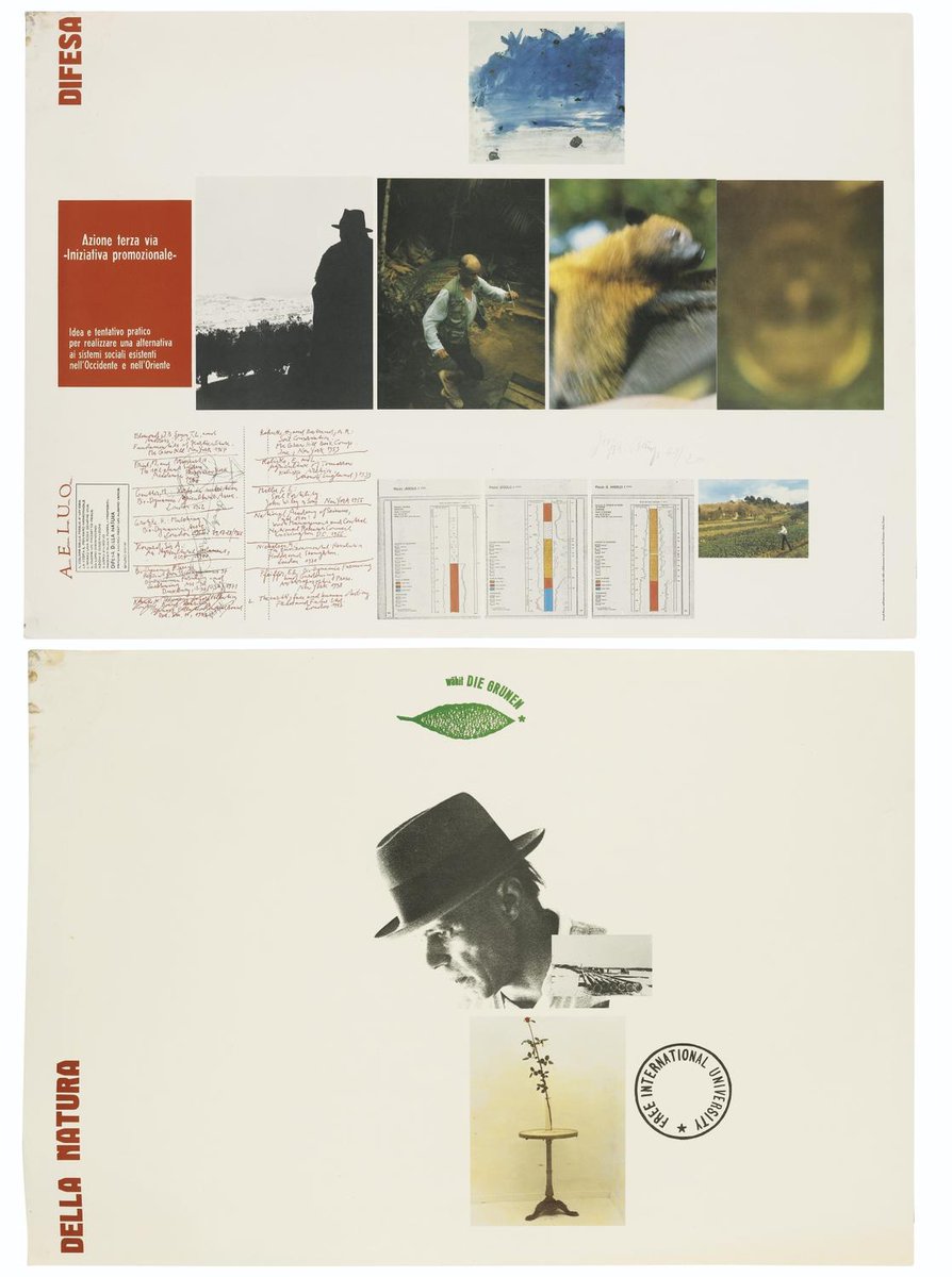 beuysjoseph's tweet photo. A.E.I.O.U. (DIFESA DELLA NATURA) (DIPTYQUE), 39×27in, Sold for $2,499 USD #josephbeuys https://t.co/7BOBQ0NoiP https://t.co/ivDIT3Dg1S