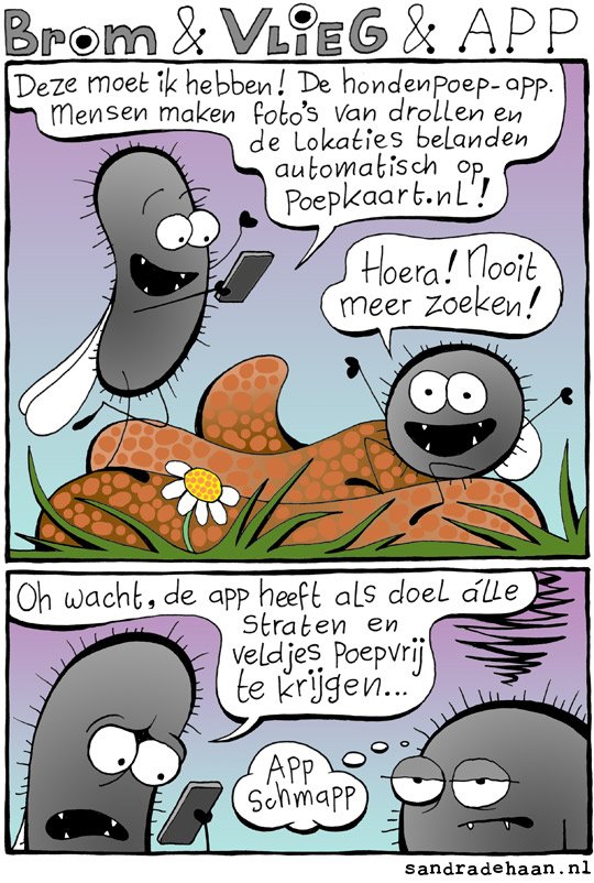 Hoera, er is een hondenpoep app. (niet verzonnen!)