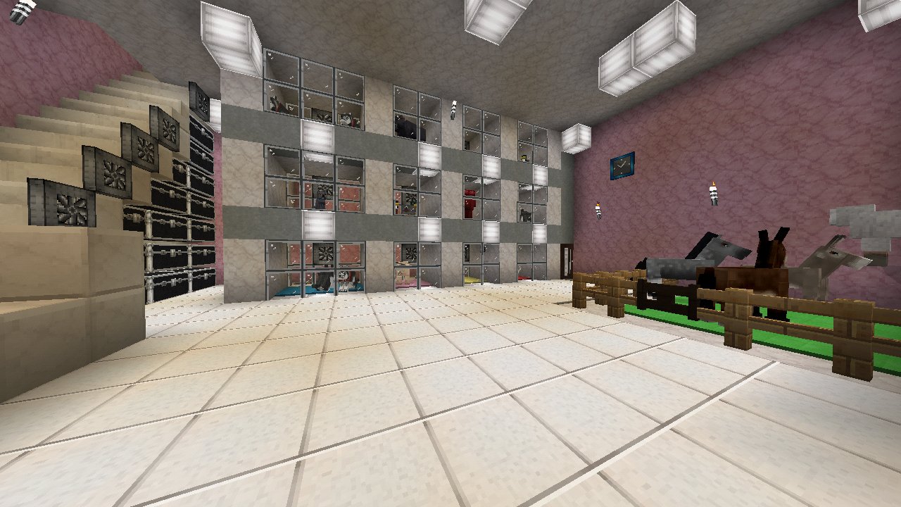 みりﾁｮｺcraft マイクラpe とある店舗の わんわんにゃんにゃんっていうペットショップを参考にしてペットショップ建築してみました 外観はこんな感じで １階はペットショップ全般 ２回が寝室やトイレやお風呂となっております みりぃ マイクラpe