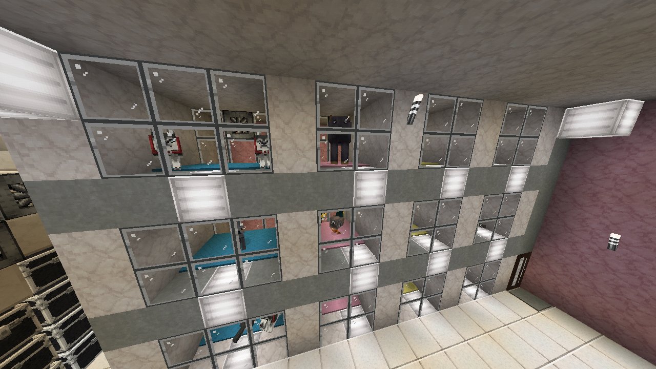 みりﾁｮｺcraft マイクラpe とある店舗の わんわんにゃんにゃんっていうペットショップを参考にしてペットショップ建築してみました 外観はこんな感じで １階はペットショップ全般 ２回が寝室やトイレやお風呂となっております みりぃ マイクラpe