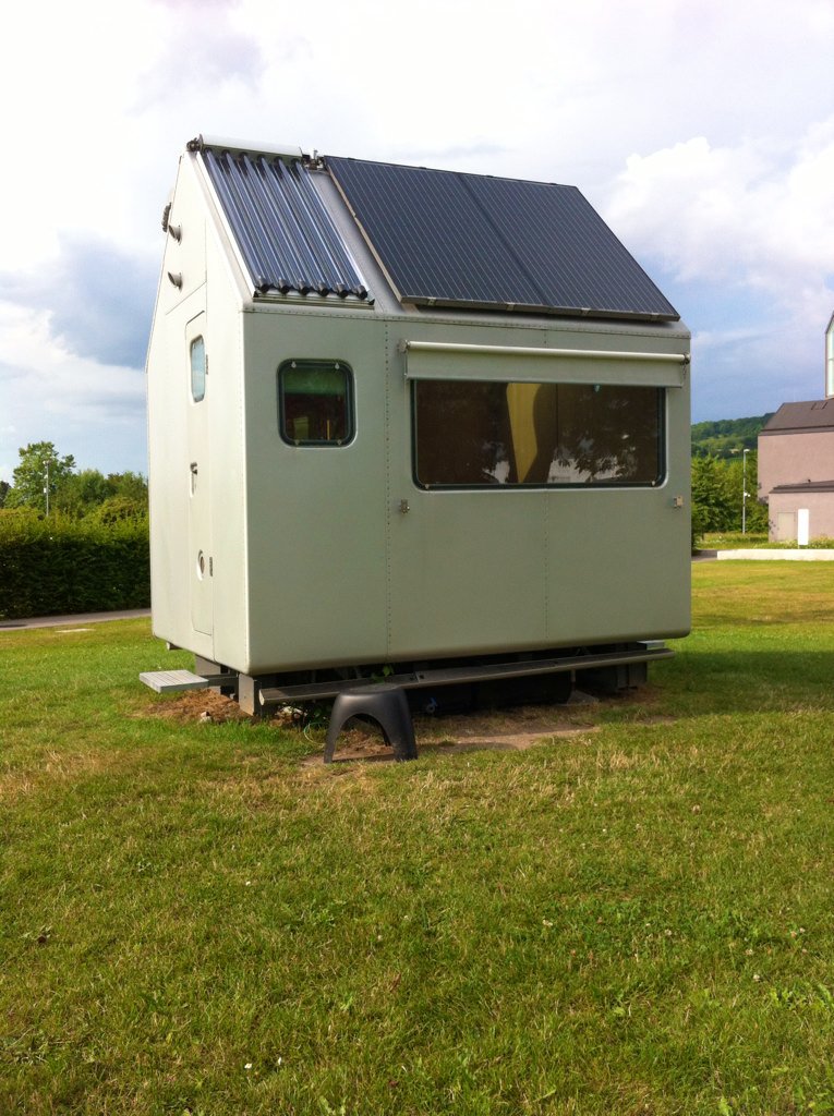 Kijk, dat is pas een Tiny House. Staat op de Vitra Campus in Weil am Rhein, van niemand minder dan Renzo Piano.
