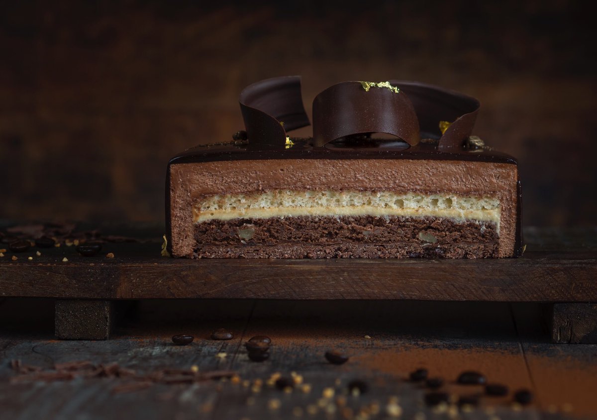 Desserttaart Cafe Noir #desserttaart #patisserie #chocolate #pastry #callebaut