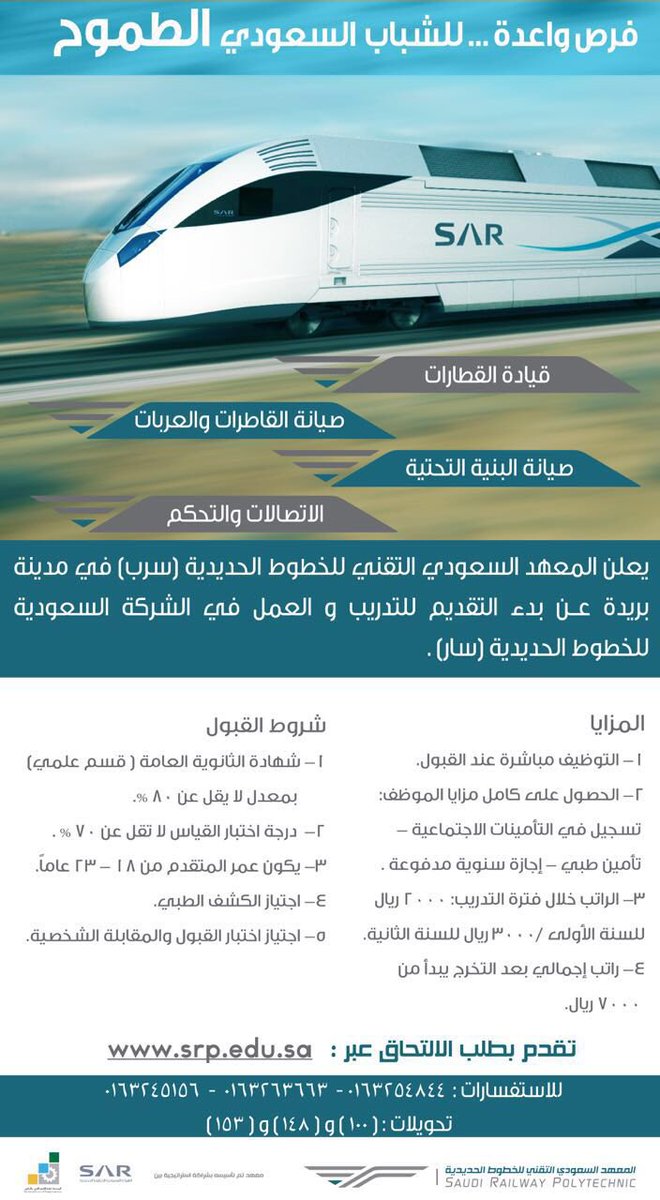 للخطوط الحديدية المعهد السعودي التقني معهد الخطوط