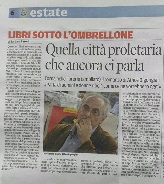MdSEditore's tweet photo. #InVacanzaLeggo #buonadomenica #LibroInVacanza2016 @FaberBart #unacittàproletaria su @iltirreno @TirrenoProvPisa https://t.co/q7kav15ecx