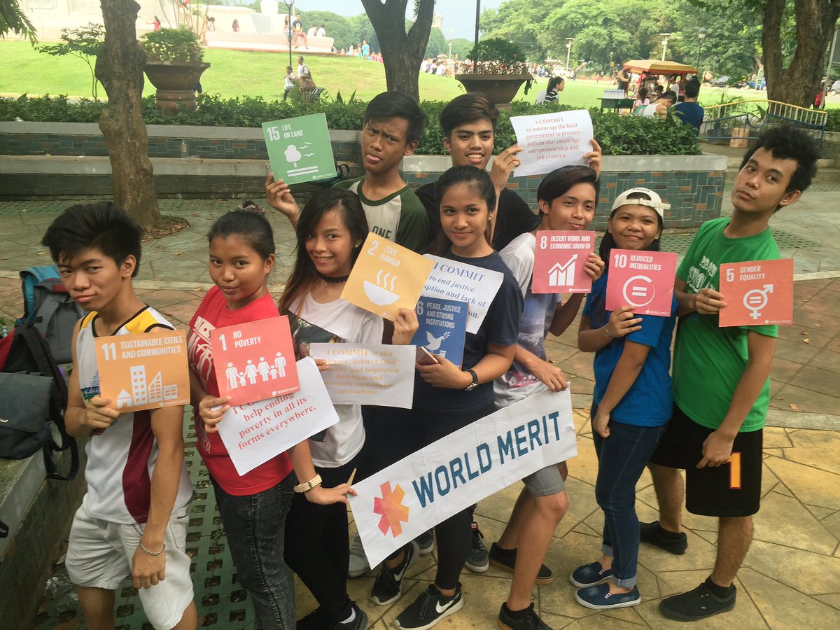 heartkneemolina's tweet photo. While practicing dance number for competition, PUP Marketing student showed their SDG Commitments. #WorldMerit2016 https://t.co/B2u4TM8KMp