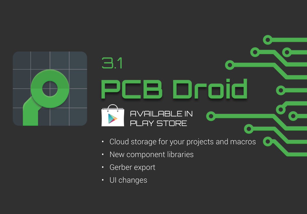 PCBDroid's tweet image. You can download the new PCB Droid from PlayStore: play.google.com/store/apps/det…