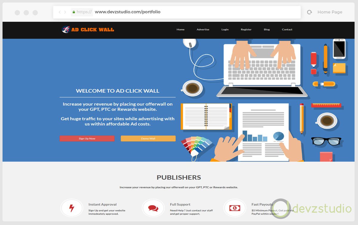 devzstudio's tweet image. #devzstudio #portfolio #coding #AdClickWall