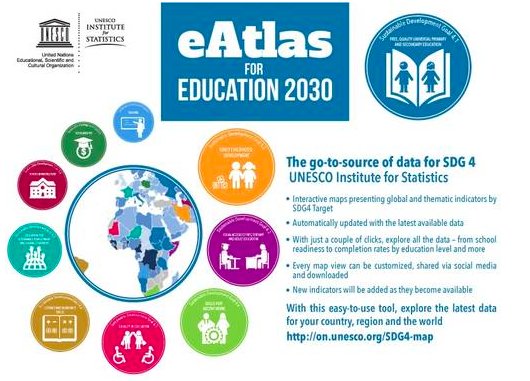 L’ISU lance un eAtlas innovant pour les données sur Éducation 2030 
on.unesco.org/2ai2VjD