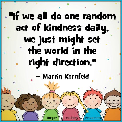 be kind to each other ~
it can make a world of difference -
it can make a difference in the world