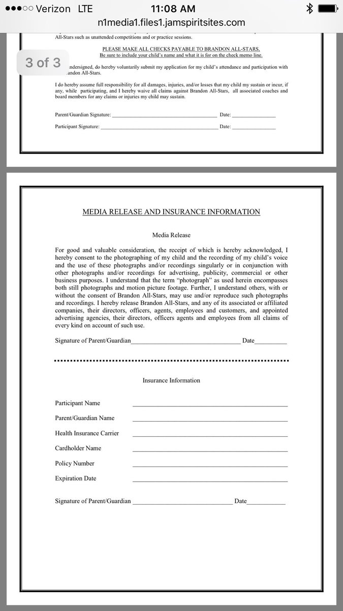 Release forms for LMP