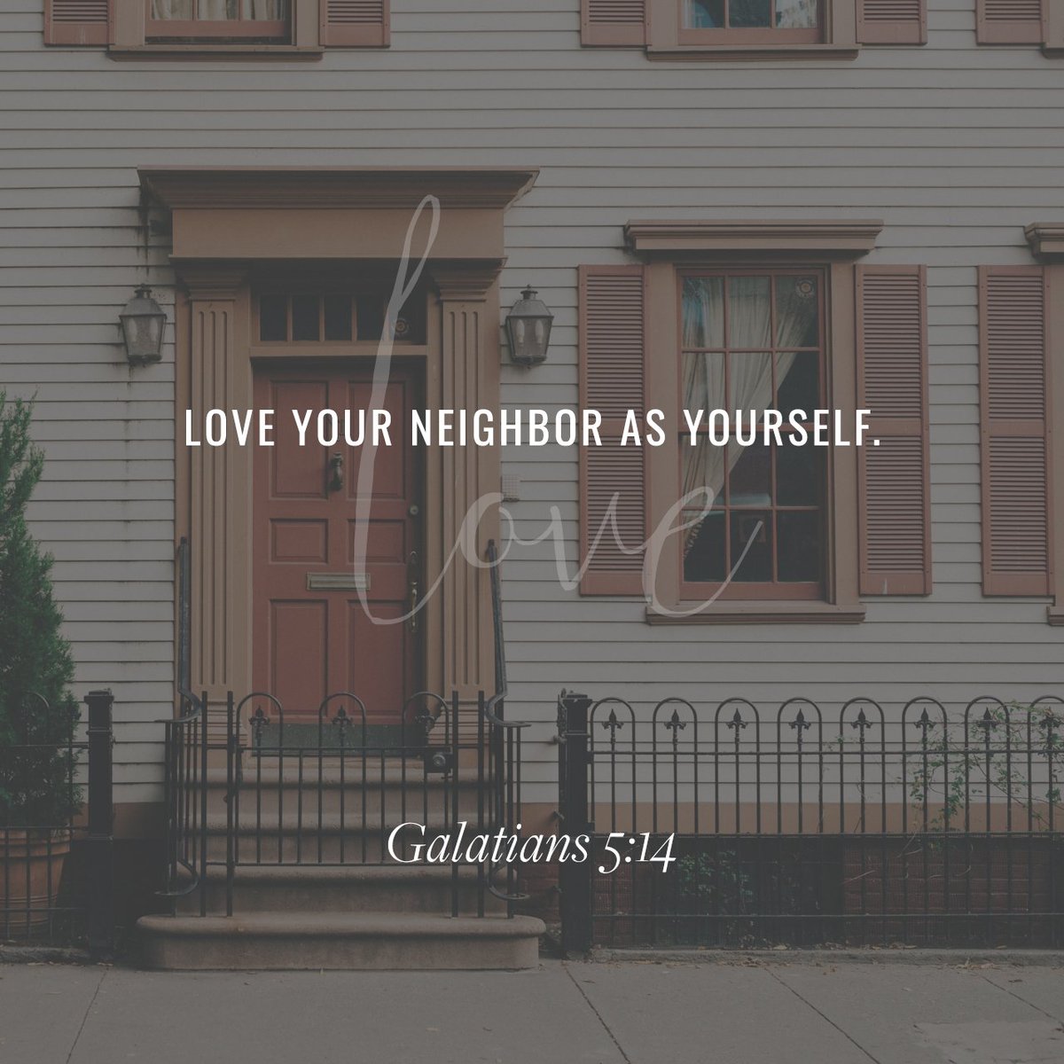 YouVersion's tweet image. The entire law is fulfilled in keeping this one command: “Love your neighbor as yourself.” bible.com/bible/111/GAL.…