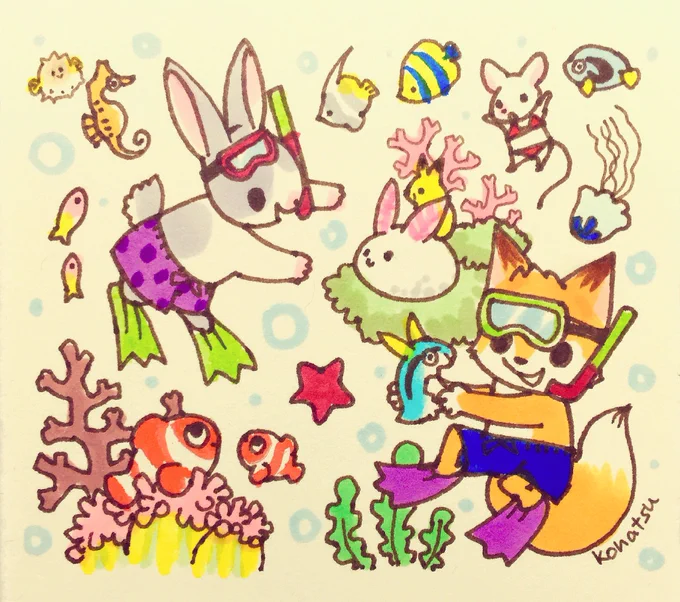 海で出会ったウサギみたいなウミウシさん 