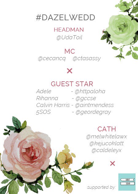 BSQWORLD's tweet photo. [E V E N T] You’re invited to attend
our wedding @Civilxwars &amp; @califoernia
💟 July 30th
💟 7PM
💟 #DaZelWedd https://t.co/aaMi4oxaYR