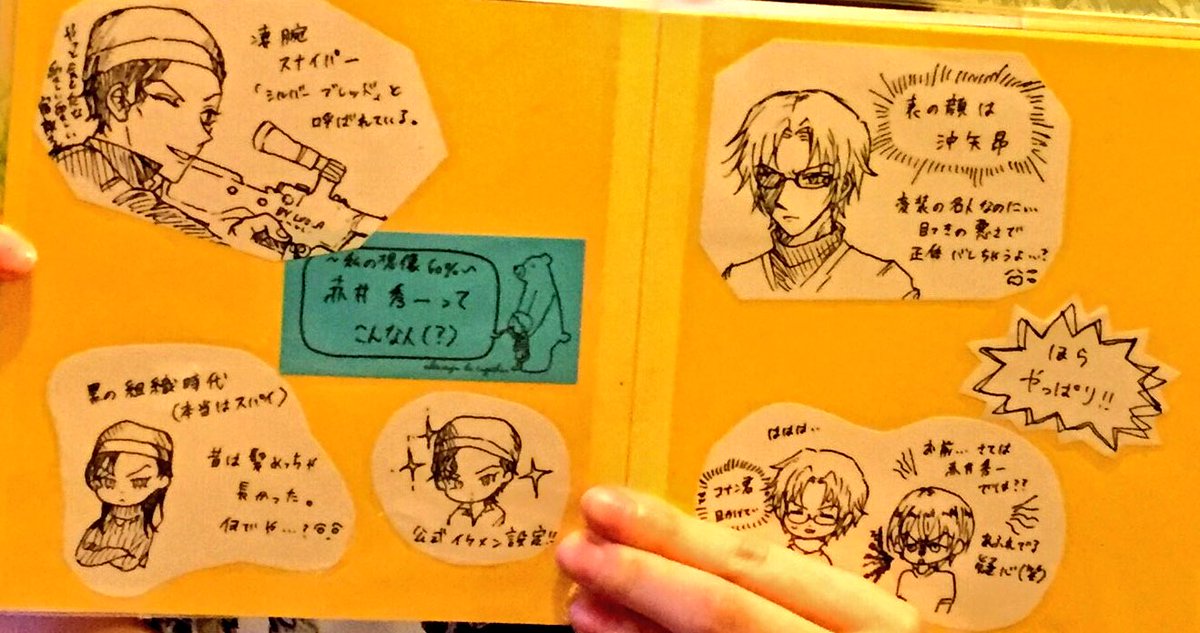 友達の誕生日プレゼントに贈ったアルバムの絵の一部。

表では面倒臭がっても、誰かのリクエストの絵を描くのって実は好き。
描いた絵を見てその人が喜んでくれるのがもっと好き。
と言う事で喜んでくれて良かった。幸せ💓 