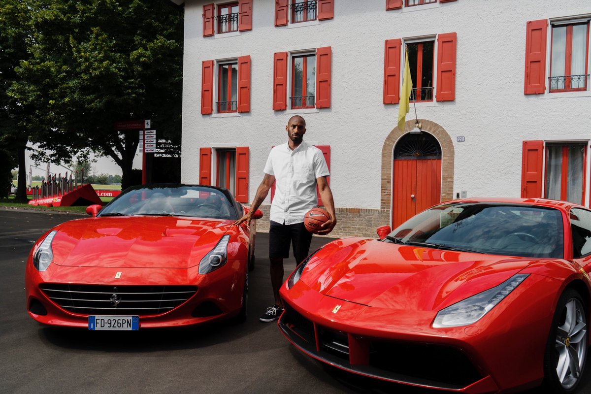 Ferrari's tweet photo. .@kobebryant it has been great to see you in Maranello #Ferrari #CaliforniaT #488gtb https://t.co/8ujQbqrzHw