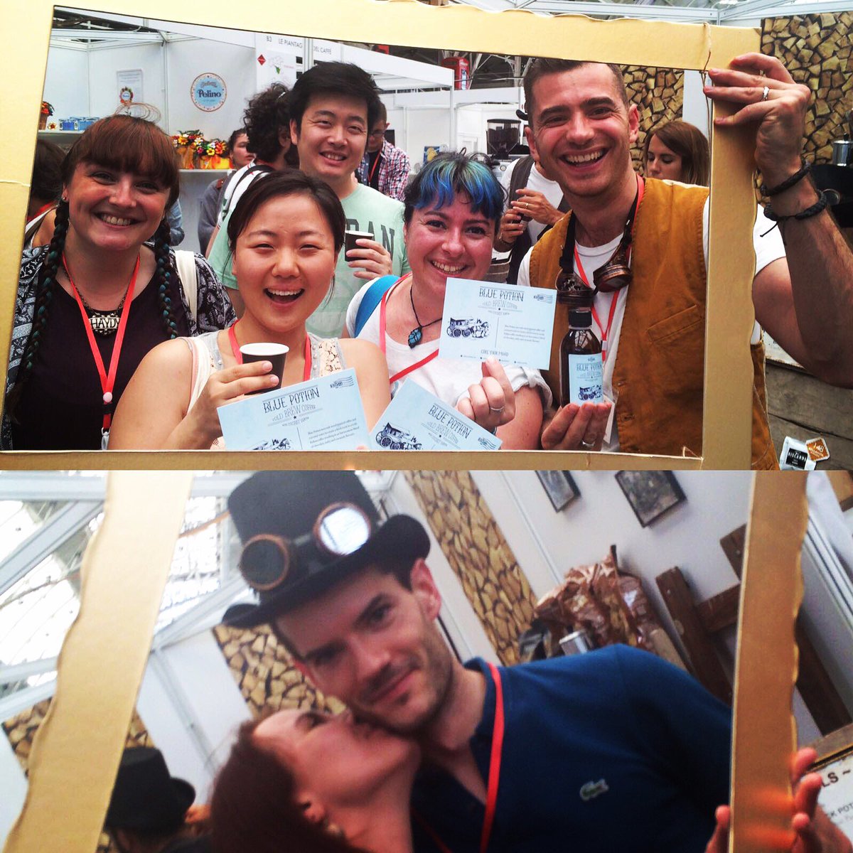 Biscardi1903's tweet photo. #Throwback to last week @BellavitaExpo to our #BluePotion #ColdBrew #Coffee #lovers #CureYourMood https://t.co/qttDkzTy1j