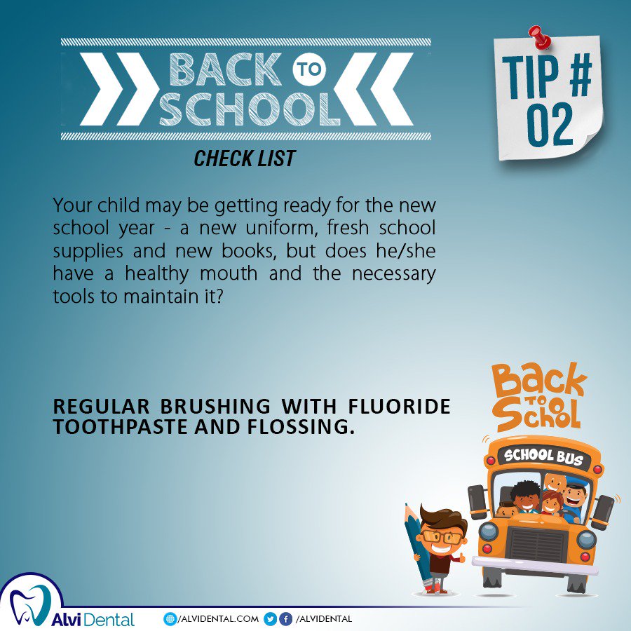 AlviDental's tweet photo. Back To School Check List
#SmileWithAlviDental #BackToSchool #CheckList #Karachi #Dental #Dentist #school #Sindh https://t.co/gTTSXMIv40